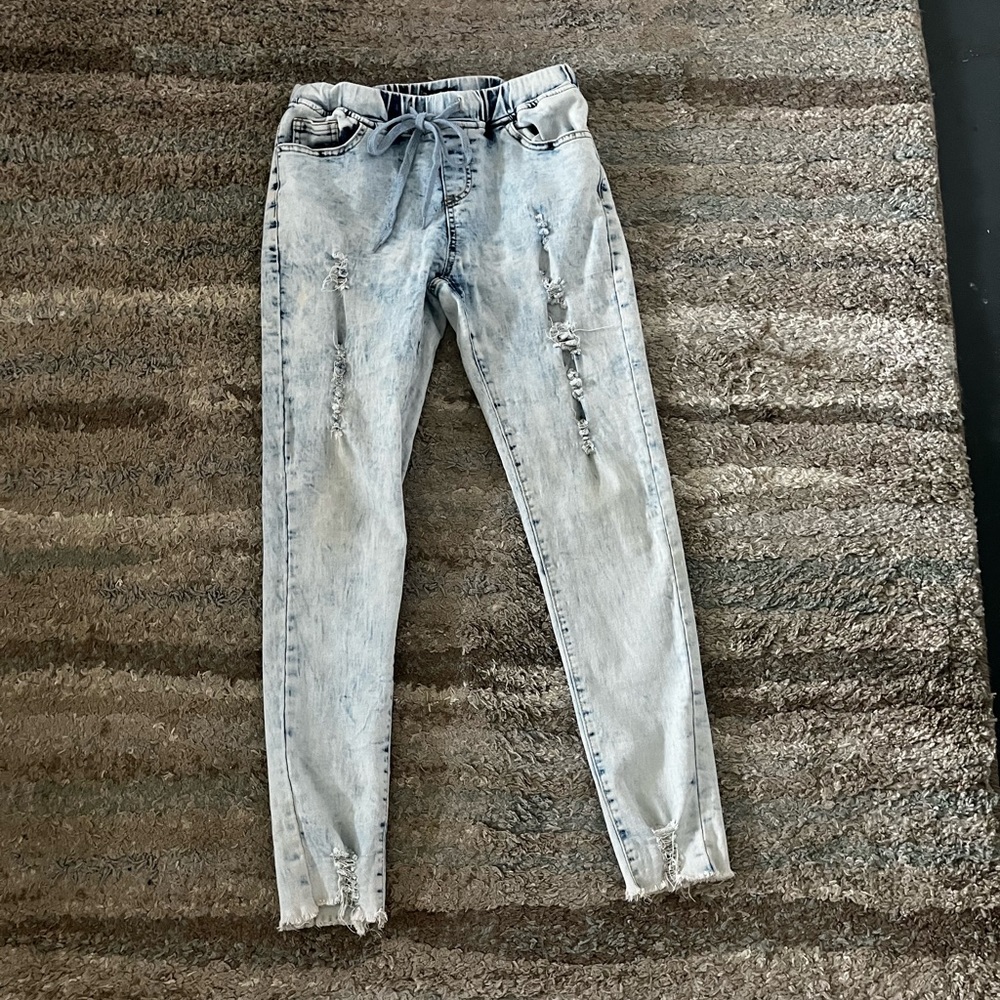 Pink label pants